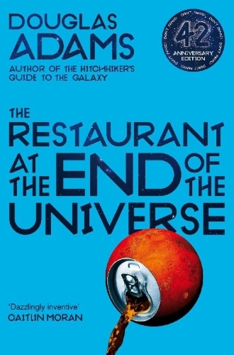 Buchcover und Innenansicht für das Buch: The Restaurant at the End of the Universe