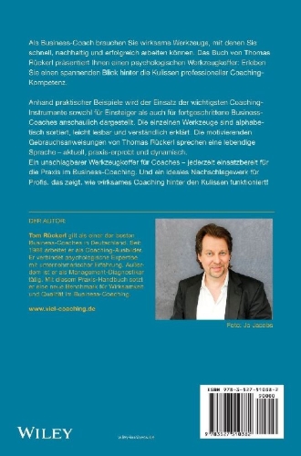 Buchcover und Innenansicht für das Buch: Das große Praxis-Handbuch Business Coaching: Die wirkungsvollsten Werkzeuge für Profis
