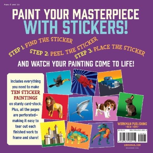 Buchcover und Innenansicht für das Buch: Paint by Sticker: Kids