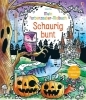 Buchcover und Innenansicht für das Buch: Mein Farbenzauber-Malbuch: Schaurig bunt