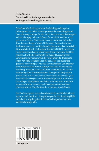 Buchcover und Innenansicht für das Buch: Gutachterliche Stellungnahmen in der Maßregelvollstreckung (§ 63 StGB)