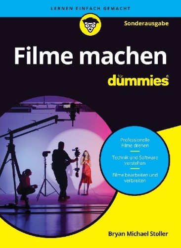 Buchcover und Innenansicht für das Buch: Filme machen für Dummies