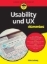 Buchcover und Innenansicht für das Buch: Usability und UX für Dummies