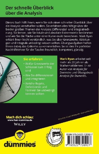 Buchcover und Innenansicht für das Buch: Analysis kompakt für Dummies