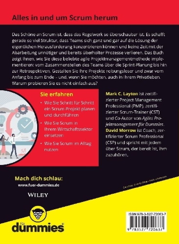 Buchcover und Innenansicht für das Buch: Scrum für Dummies