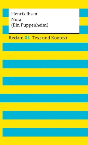 Buchcover und Innenansicht für das Buch: Nora (Ein Puppenheim). Textausgabe mit Kommentar und Materialien