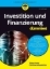 Buchcover und Innenansicht für das Buch: Investition und Finanzierung für Dummies