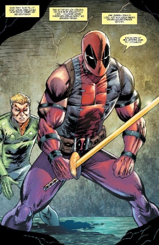 Buchcover und Innenansicht für das Buch: Deadpool Team-Up (2024) #1-#5