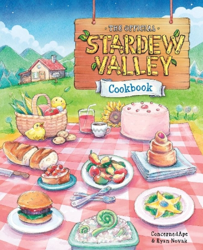 Buchcover und Innenansicht für das Buch: The Official Stardew Valley Cookbook