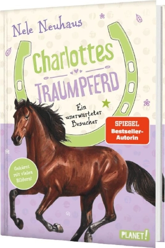 Buchcover und Innenansicht für das Buch: Charlottes Traumpferd 3: Ein unerwarteter Besucher