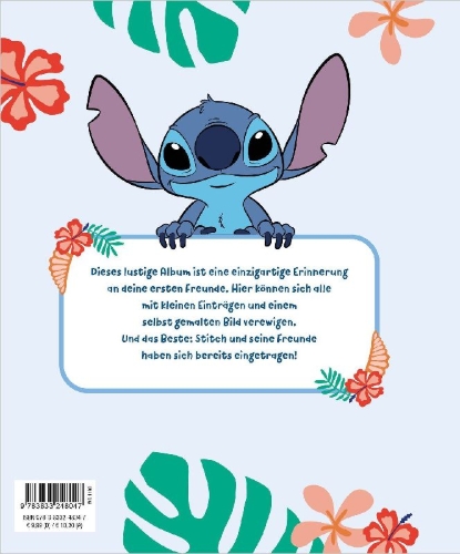 Buchcover und Innenansicht für das Buch: Disney Stitch: Meine ersten Freunde