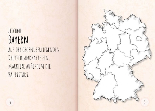 Buchcover und Innenansicht für das Buch: Der ultimative Einbürgerungstest für Bayern