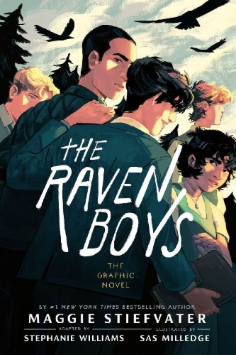 Buchcover und Innenansicht für das Buch: The Raven Boys: The Graphic Novel