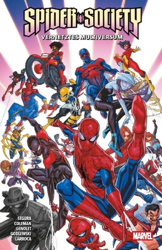 Buchcover und Innenansicht für das Buch: Web of Spider-Man (2024) #1, Edge of Spider-Verse (2024) #4, Spider-Society (2024) #1-#4