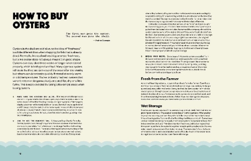 Buchcover und Innenansicht für das Buch: The Joy of Oysters
