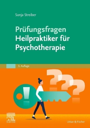 Buchcover und Innenansicht für das Buch: Prüfungsfragen Heilpraktiker für Psychotherapie