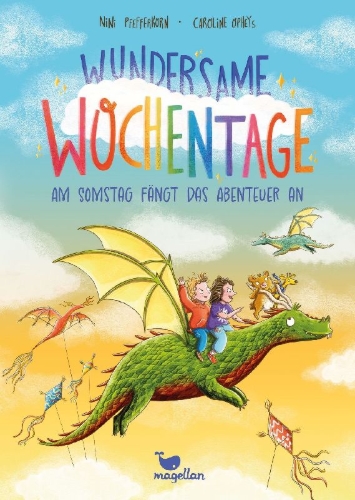 Buchcover und Innenansicht für das Buch: Wundersame Wochentage - Am Somstag fängt das Abenteuer an