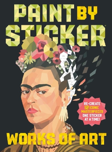 Buchcover und Innenansicht für das Buch: Paint by Sticker (Official): Works of Art