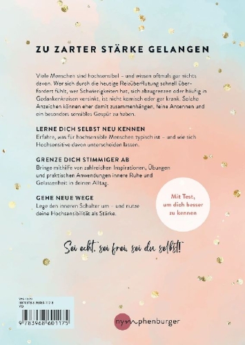 Buchcover und Innenansicht für das Buch: Ein Hoch auf deine Sensibilität