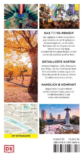 Buchcover und Innenansicht für das Buch: TOP10 Reiseführer Seoul