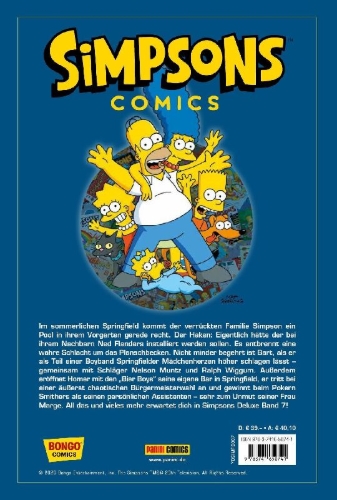 Buchcover und Innenansicht für das Buch: US Simpsons Comics #52-#60