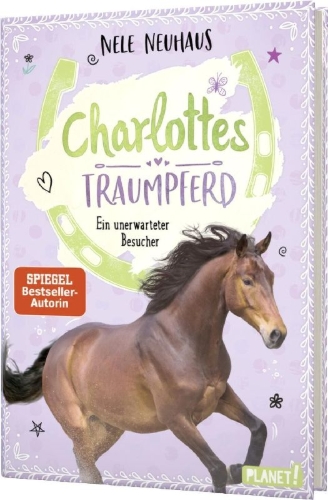 Buchcover und Innenansicht für das Buch: Charlottes Traumpferd 3: Ein unerwarteter Besucher