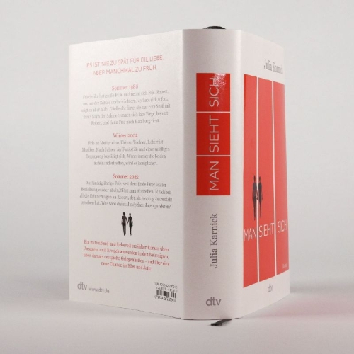 Buchcover und Innenansicht für das Buch: Man sieht sich