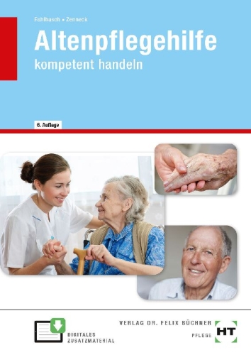 Buchcover und Innenansicht für das Buch: Altenpflegehilfe