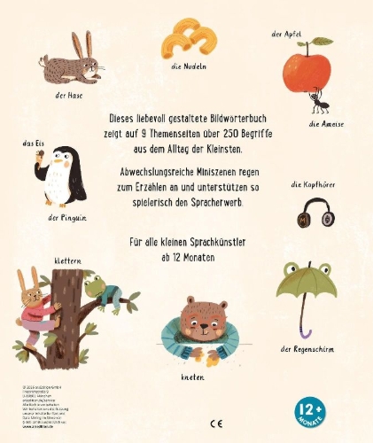 Buchcover und Innenansicht für das Buch: Meine ersten Wörter