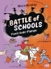Buchcover und Innenansicht für das Buch: Battle of Schools - Panik in der Pampa
