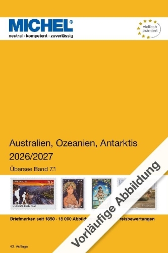 Buchcover und Innenansicht für das Buch: Australien/Ozeanien/Antarktis 2026/2027 Band 1 A-M