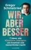 Buchcover und Innenansicht für das Buch: Wir, aber besser