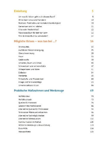 Buchcover und Innenansicht für das Buch: Das Krisenhandbuch
