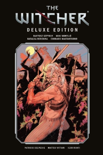 Buchcover und Innenansicht für das Buch: The Witcher: The Ballad of two Wolves #1-#4, The Witcher: Wild Animals #1-#4, The Witcher: Corvo Bianco #1-#5, Frog Kiss aus FCBD 2023