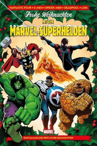 Buchcover und Innenansicht für das Buch: Marvel Holiday Tales to Astonish (2025) #1, Petpool Pool Party (2025) #1, Alligator Loki Holiday Special (2025), Marvel Mutts (2025) #1