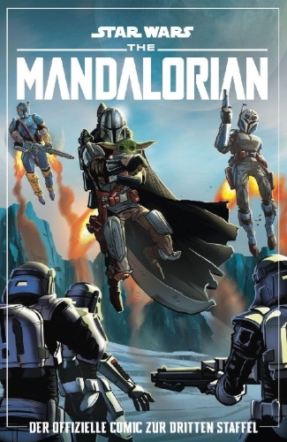 Buchcover und Innenansicht für das Buch: Star Wars: The Mandalorian - The Graphic Novel of Season 3