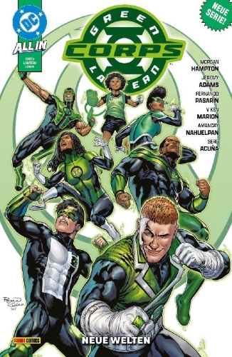 Buchcover und Innenansicht für das Buch: Green Lantern Corps 1-5