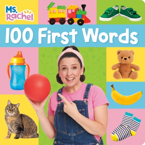 Buchcover und Innenansicht für das Buch: 100 First Words (Ms. Rachel)