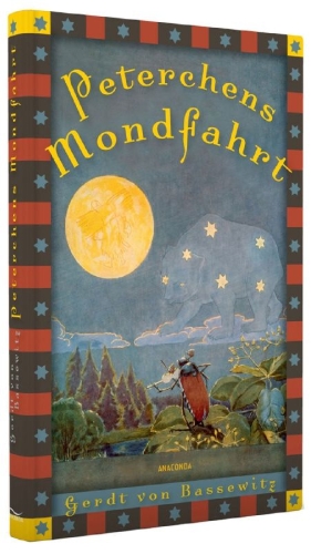 Buchcover und Innenansicht für das Buch: Peterchens Mondfahrt
