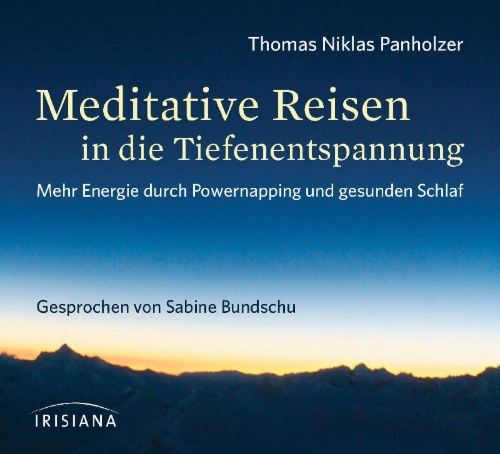 Buchcover und Innenansicht für das Buch: Meditative Reisen in die Tiefenentspannung CD