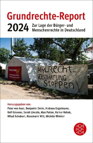 Buchcover und Innenansicht für das Buch: Grundrechte-Report 2024