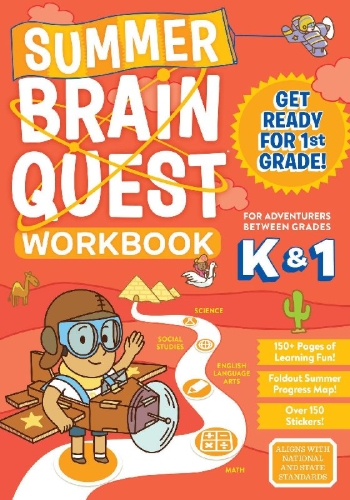 Buchcover und Innenansicht für das Buch: Summer Brain Quest: Between Grades K & 1