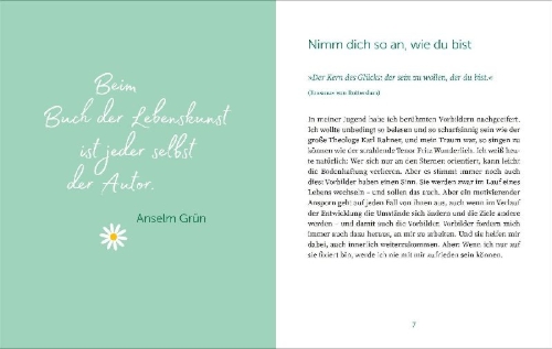 Buchcover und Innenansicht für das Buch: Glücklich und zufrieden!