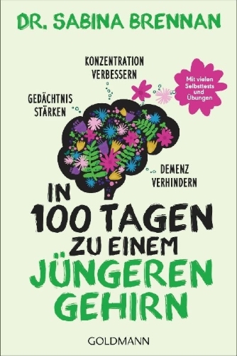 Buchcover und Innenansicht für das Buch: 100 Days to a Younger Brain