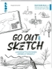 Buchcover und Innenansicht für das Buch: Go out and Sketch