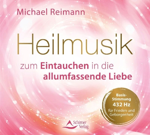 Buchcover und Innenansicht für das Buch: Heilmusik zum Eintauchen in die allumfassende Liebe