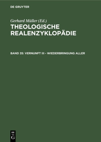 Buchcover und Innenansicht für das Buch: Vernunft III - Wiederbringung aller
