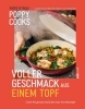 Buchcover und Innenansicht für das Buch: Poppy Cooks: The Actually Delicious One Pot Cookbook