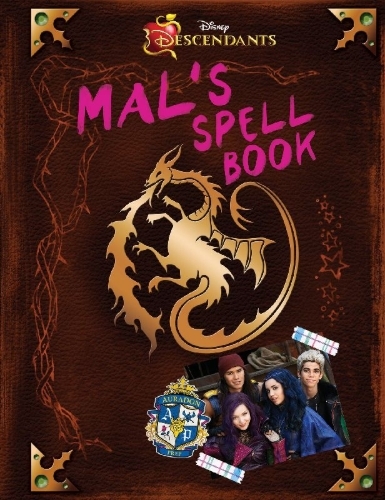 Buchcover und Innenansicht für das Buch: Descendants: Mal's Spell Book