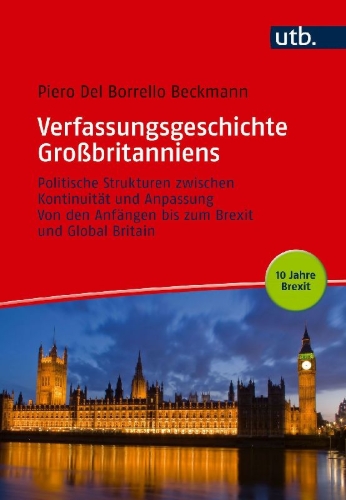 Buchcover und Innenansicht für das Buch: Verfassungsgeschichte Großbritanniens